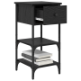 Mesas de Noche 2 pcs Roble Negro 34x36x70 cm Madera Maciza de , Mesitas de noche - Ref: Foro24-871241, Precio: 96,70 €, Descu...