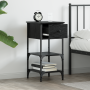 Mesas de Noche 2 pcs Roble Negro 34x36x70 cm Madera Maciza de , Mesitas de noche - Ref: Foro24-871241, Precio: 96,70 €, Descu...