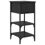 Mesas de Noche 2 pcs Roble Negro 34x36x70 cm Madera Maciza de , Mesitas de noche - Ref: Foro24-871241, Precio: 96,70 €, Descu...