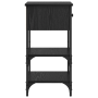 Mesas de Noche 2 pcs Roble Negro 34x36x70 cm Madera Maciza de , Mesitas de noche - Ref: Foro24-871241, Precio: 96,70 €, Descu...