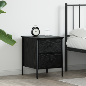 Armario de Noche en Roble Negro 40x42x50 cm de Madera de , Mesitas de noche - Ref: Foro24-871248, Precio: 58,77 €, Descuento: %