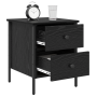 Armario de Noche en Roble Negro 40x42x50 cm de Madera de , Mesitas de noche - Ref: Foro24-871248, Precio: 58,77 €, Descuento: %