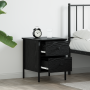 Armario de Noche en Roble Negro 40x42x50 cm de Madera de , Mesitas de noche - Ref: Foro24-871248, Precio: 58,77 €, Descuento: %