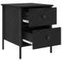 Armario de Noche en Roble Negro 40x42x50 cm de Madera de , Mesitas de noche - Ref: Foro24-871248, Precio: 58,77 €, Descuento: %