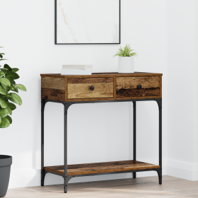Mesa Consola Madera Vieja 75x34.5x75 cm Madera Engineered de , Mesas auxiliares - Ref: Foro24-871296, Precio: 77,00 €, Descue...