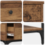 Mesa Consola Madera Vieja 75x34.5x75 cm Madera Engineered de , Mesas auxiliares - Ref: Foro24-871296, Precio: 77,00 €, Descue...