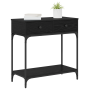Mesa de Consola Roble Negro 75x34.5x75 cm Madera Ingenierizada de , Mesas auxiliares - Ref: Foro24-871298, Precio: 81,65 €, D...