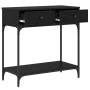 Mesa de Consola Roble Negro 75x34.5x75 cm Madera Ingenierizada de , Mesas auxiliares - Ref: Foro24-871298, Precio: 81,65 €, D...