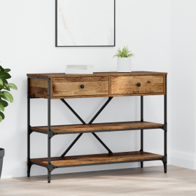 Mesa Consola Madera Vieja 100x34.5x75 cm Madera Ingenierizada de , Mesas auxiliares - Ref: Foro24-871304, Precio: 102,57 €, D...