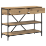 Mesa Consola de Roble Artesanal 100x34.5x75 cm de Madera Elaborada de , Mesas auxiliares - Ref: Foro24-871305, Precio: 102,57...