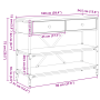 Mesa Consola de Roble Artesanal 100x34.5x75 cm de Madera Elaborada de , Mesas auxiliares - Ref: Foro24-871305, Precio: 102,57...