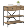 mesa consola Roble Artesanal 75x34.5x75 cm Madera de Calidad