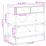 Mesa Consola Madera Vieja 75x34.5x75 cm Madera Engineered de , Mesas auxiliares - Ref: Foro24-871312, Precio: 86,37 €, Descue...