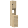 Gabinete de Cocina Roble Sonoma 35x50x180 cm Madera Ingeniería de , Armarios de cocina - Ref: Foro24-871372, Precio: 108,97 €...
