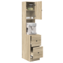 Gabinete de Cocina Roble Sonoma 35x50x180 cm Madera Ingeniería de , Armarios de cocina - Ref: Foro24-871372, Precio: 108,97 €...