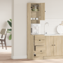 Gabinete de Cocina Roble Sonoma 35x50x180 cm Madera Ingeniería de , Armarios de cocina - Ref: Foro24-871372, Precio: 108,97 €...