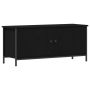 Soporte de TV de roble negro Roble negro Tablero de partículas, Metal de , Muebles TV - Ref: Foro24-873888, Precio: 75,90 €, ...