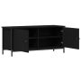 Soporte de TV de roble negro Roble negro Tablero de partículas, Metal de , Muebles TV - Ref: Foro24-873888, Precio: 75,90 €, ...