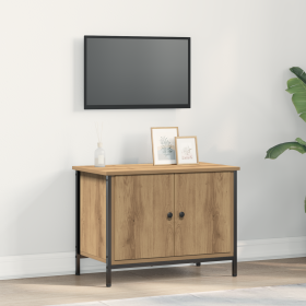 Soporte de TV Roble Artesano Tablero de partículas 60 x 35 x 45 cm de , Muebles TV - Ref: Foro24-873890, Precio: 51,10 €, Des...
