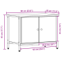 Soporte de TV Roble Artesano Tablero de partículas 60 x 35 x 45 cm de , Muebles TV - Ref: Foro24-873890, Precio: 51,10 €, Des...