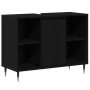 Unidad de Tocador Roble Negro Madera Maciza Mediano de , Tocadores de baño - Ref: Foro24-873894, Precio: 79,94 €, Descuento: %