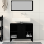 Unidad de Tocador de Roble Negro Roble negro MDF Mediano de , Tocadores de baño - Ref: Foro24-873900, Precio: 82,59 €