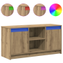 Centro de Entretenimiento Roble Madera de Buena Calidad Mediano de , Muebles TV - Ref: Foro24-873916, Precio: 100,76 €, Descu...