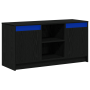 Centro de Entretenimiento Roble Negro Madera Elaborada Mediano de , Muebles TV - Ref: Foro24-873917, Precio: 106,78 €, Descue...