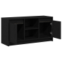 Centro de Entretenimiento Roble Negro Madera Elaborada Mediano de , Muebles TV - Ref: Foro24-873917, Precio: 106,78 €, Descue...