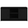 Centro de Entretenimiento Roble Negro Madera Elaborada Mediano de , Muebles TV - Ref: Foro24-873917, Precio: 106,78 €, Descue...