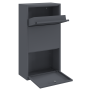 Buzón para Paquetes Antracita 44x22x82 cm Acero de , Buzones de correo - Ref: Foro24-874921, Precio: 106,99 €, Descuento: %