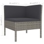 5-teiliges Gartenmöbel-Set und graue synthetische Rattankissen von vidaXL, Gartensets - Ref: Foro24-3094342, Preis: 379,08 €,...