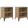 Cabinetes de Noche 2 pcs Roble 40x30x50 cm de , Mesitas de noche - Ref: Foro24-875101, Precio: 67,37 €, Descuento: %
