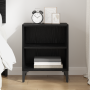 Gabinete de Noche Roble Negro 40x30x50 cm Madera de Ingeniería de , Mesitas de noche - Ref: Foro24-875102, Precio: 44,79 €
