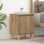 Mesita de Noche de Roble Artesanal Roble artesanal MDF de , Mesitas de noche - Ref: Foro24-875105, Precio: 44,42 €, Descuento: %