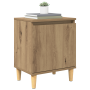 Mesita de Noche de Roble Artesanal Roble artesanal MDF de , Mesitas de noche - Ref: Foro24-875105, Precio: 44,42 €, Descuento: %