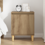 Mesita de Noche de Roble Artesanal Roble artesanal MDF de , Mesitas de noche - Ref: Foro24-875105, Precio: 44,42 €, Descuento: %
