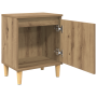 Mesita de Noche de Roble Artesanal Roble artesanal MDF de , Mesitas de noche - Ref: Foro24-875105, Precio: 44,42 €, Descuento: %