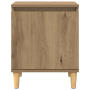 Mesita de Noche de Roble Artesanal Roble artesanal MDF de , Mesitas de noche - Ref: Foro24-875105, Precio: 44,42 €, Descuento: %