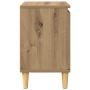 Mesita de Noche de Roble Artesanal Roble artesanal MDF de , Mesitas de noche - Ref: Foro24-875105, Precio: 44,42 €, Descuento: %