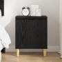 Mesita de Noche de Encino Negro Encino negro Madera elaborada de , Mesitas de noche - Ref: Foro24-875106, Precio: 45,52 €, De...