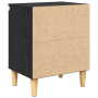 Mesita de Noche de Encino Negro Encino negro Madera elaborada de , Mesitas de noche - Ref: Foro24-875106, Precio: 45,52 €, De...