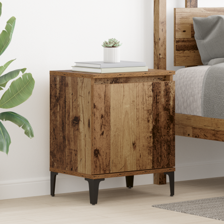 Mesita de Noche de Madera Vieja Madera Vieja Madera maciza, metal de , Mesitas de noche - Ref: Foro24-875107, Precio: 46,90 €...