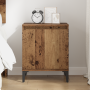 Mesita de Noche de Madera Vieja Madera Vieja Madera maciza, metal de , Mesitas de noche - Ref: Foro24-875107, Precio: 46,90 €...