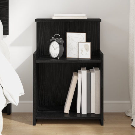 Cabinet de Cama Roble Negro 40x35x60 cm Madera Elaborada | Foro24.es | Tu tienda online para hogar, jardín y más Foro24.es