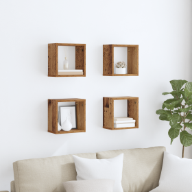 Estantes de Pared Madera antigua Madera Sólida Recuperada de , Estantes y estanterías - Ref: Foro24-875177, Precio: 37,69 €, ...