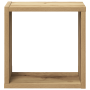 Estantes de pared roble artesanal MDF con chapa 26 x 15 x 26 cm