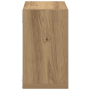 Estantes de pared roble artesanal MDF con chapa 26 x 15 x 26 cm