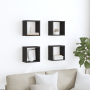Estantes Montados en la Pared Roble Negro Madera elaborada de , Estantes y estanterías - Ref: Foro24-875181, Precio: 40,10 €