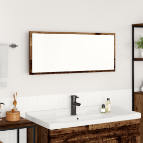 Espejo de baño LED Madera antigua Madera elaborada, Vidrio de , Tocadores de baño - Ref: Foro24-875419, Precio: 74,16 €